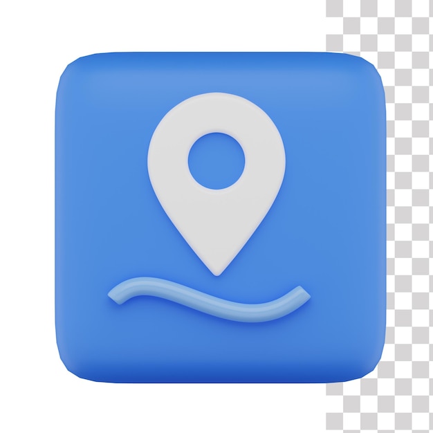 Maps 3D Icon