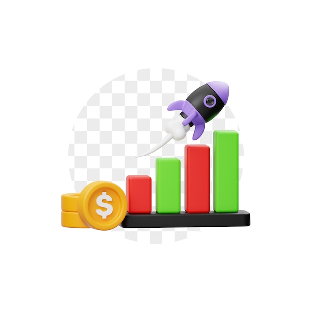 Marketing Growth 3D Icon