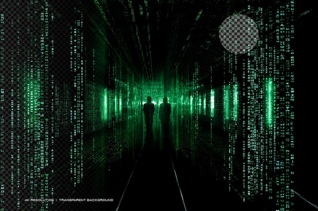 Matrix coding data in transparent background