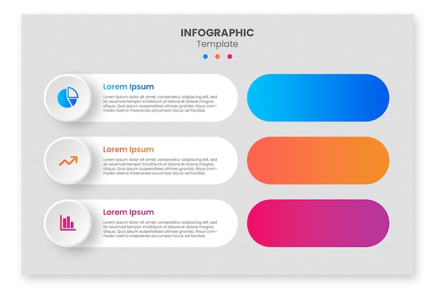 mẫu biểu đồ kết hợp phần trăm infographic phẳng