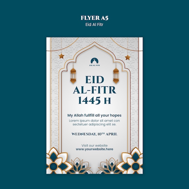 Mẫu poster kỷ niệm lễ Eid al-Fitr