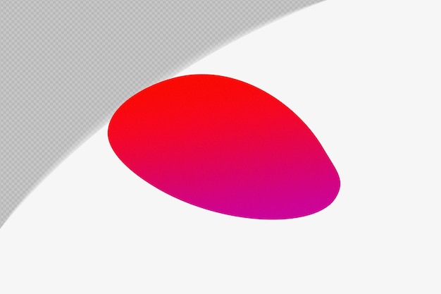 Mẫu thiết kế PSD PNG Element Gradient Hạt Trong Suốt Hình Dạng Trừu Tượng với Màu Đỏ