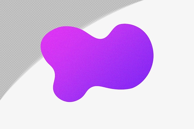 Mẫu thiết kế PSD PNG Element Gradient Hình Dạng Trừu Tượng với Màu Tím