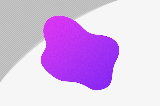 Mẫu thiết kế PSD PNG Element Gradient Hình Dạng Trừu Tượng với Màu Tím