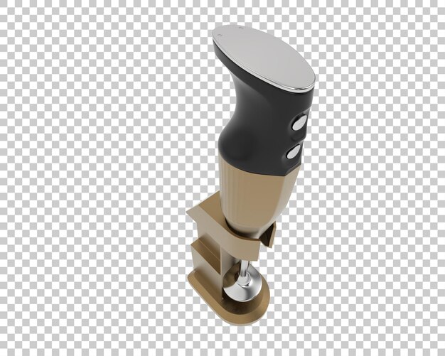 Máy xay sinh tố bị cô lập trên nền trong suốt, kết xuất 3D minh họa