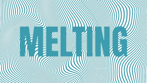 Melting Liquid Lines Text Effect