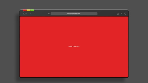 mô hình bản trình bày trang web giao diện 3D của trình duyệt web bị cô lập
