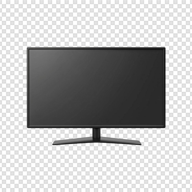 Mô hình màn hình Smart TV cách ly trên nền trong suốt