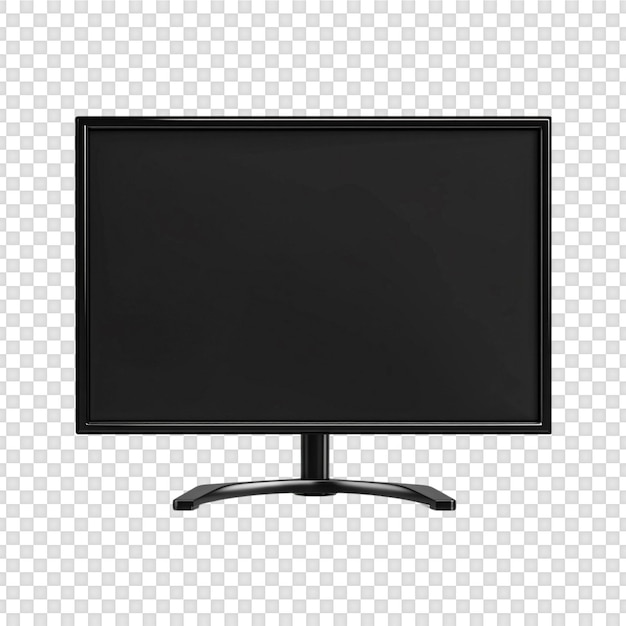 Mô hình màn hình Smart TV cách ly trên nền trong suốt