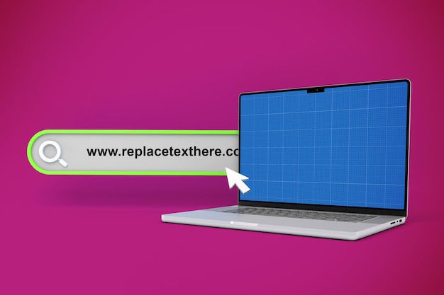 Mô hình trang web trên máy tính xách tay