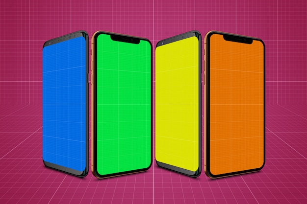 Mobiles Screens Mockup