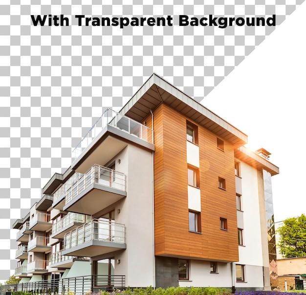 modern architecture style house or villa in daylight png psd isolated on transparent background