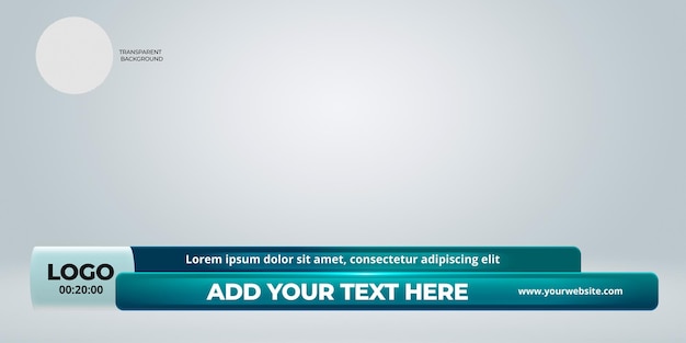 Modern Lower Third Template for News and Broadcasts