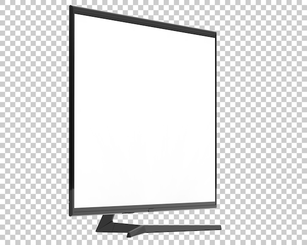 Modern TV isolated on transparent background 3d rendering illustration
