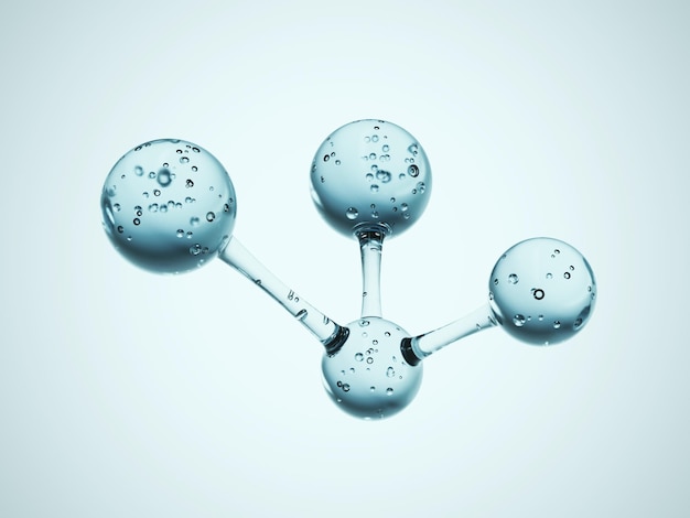 molecule background Atom Mockup