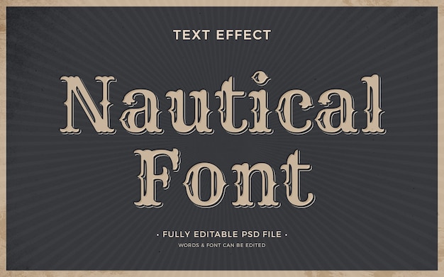 Nautical text effect