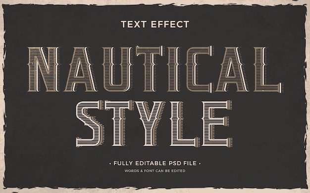 Nautical text effect