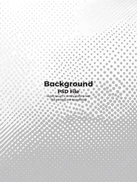 Nền halftone PSD màu xám trắng Chấm nền trắng trừu tượng kết cấu công nghệ