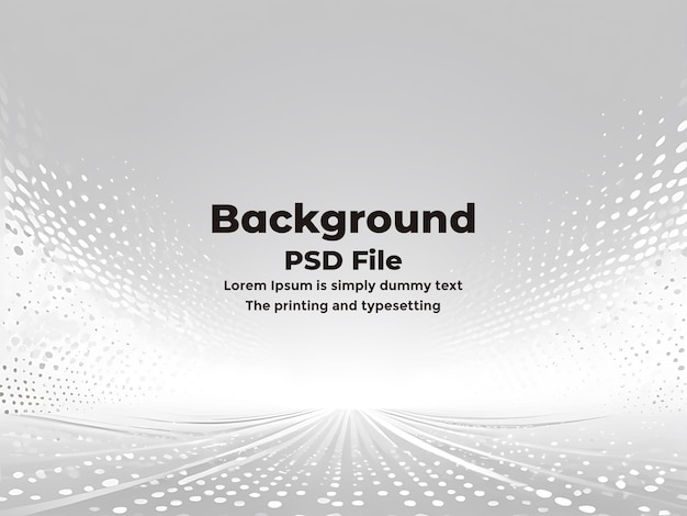 Nền halftone PSD màu xám trắng Chấm nền trắng trừu tượng kết cấu công nghệ