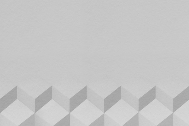 Nền họa tiết hình khối thủ công giấy màu xám 3D