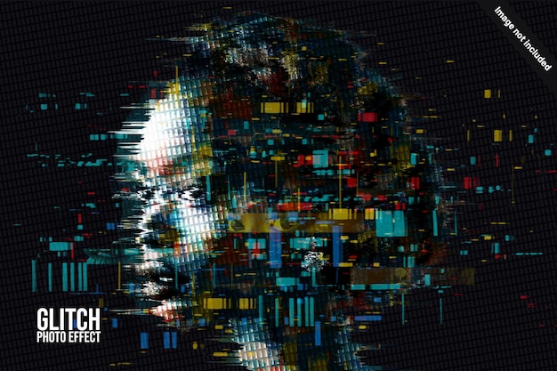 Neon Glitch Art Photoshop Action