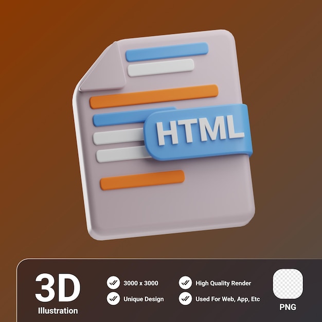 Object Computer Programming Html 3D Illustration