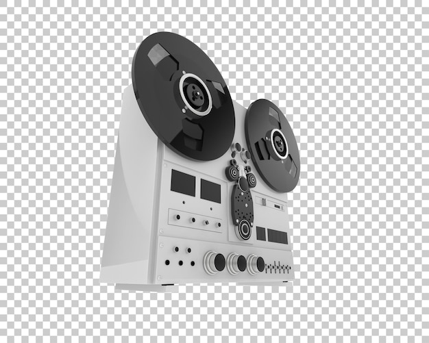 old recorder isolated on transparent background 3d rendering illustration