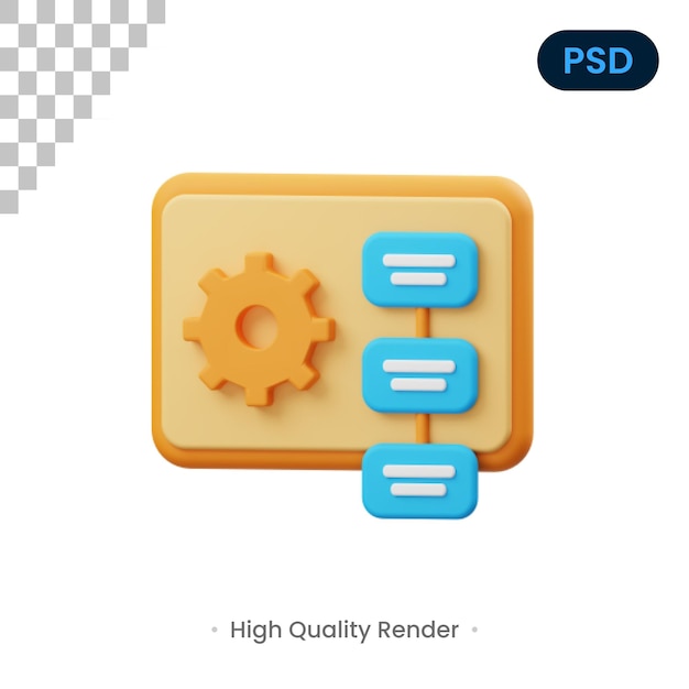 Operation 3D Render Illustration Premium Psd