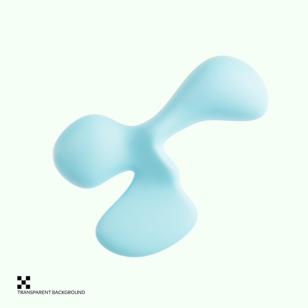 Pastel Fluid Shapes 3D Icon