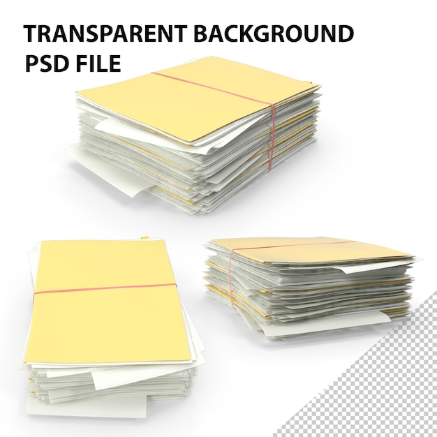 Pile Of Paper Files Archive Stack