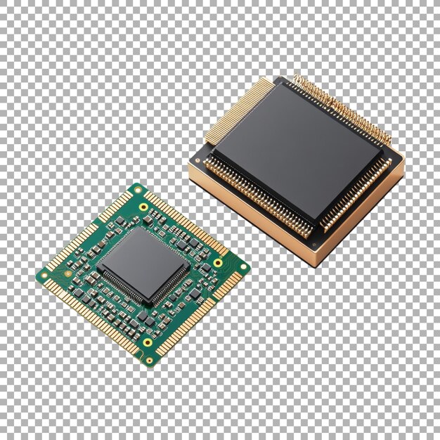PNG Computer CPU on Transparent Background Ai Generated