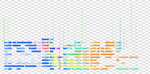 PNG Error glitch graphic effect cutout isolated element distortion digital art