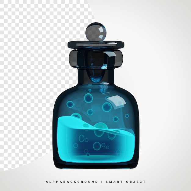 Potion Bottle 3d Icon Illustration