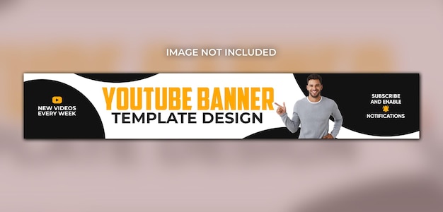 Professional youtube banner cover social media template