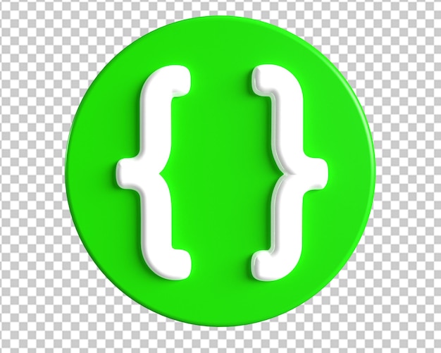 programming code logo 3d render
