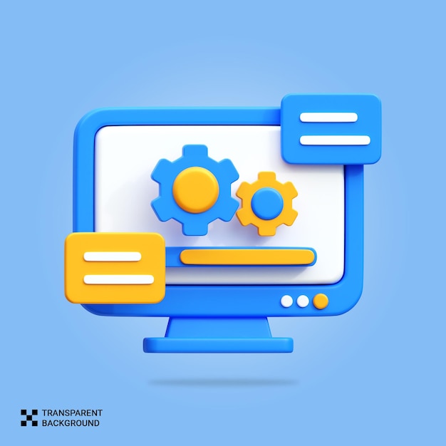 PSD 3D configuration icon