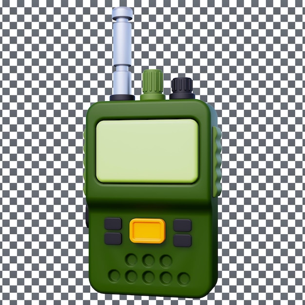 PSD 3D Phone icon on Isolated and transparent background