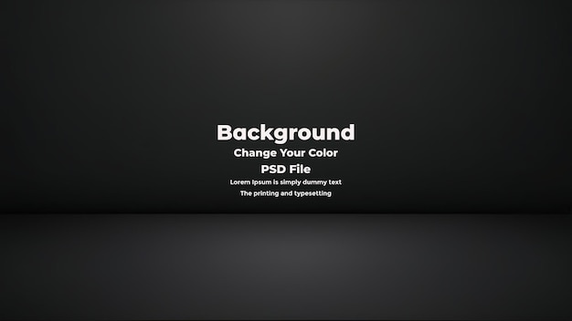 PSD Abstract black gradient background empty dark texture wallpaper