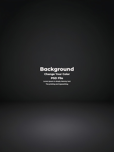 PSD Abstract black gradient background empty dark texture wallpaper