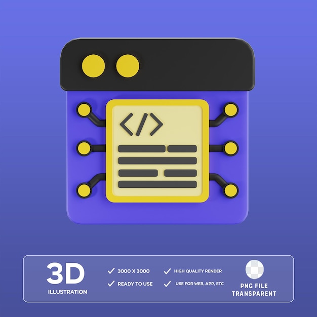 PSD AI Prompt 3D Illustration