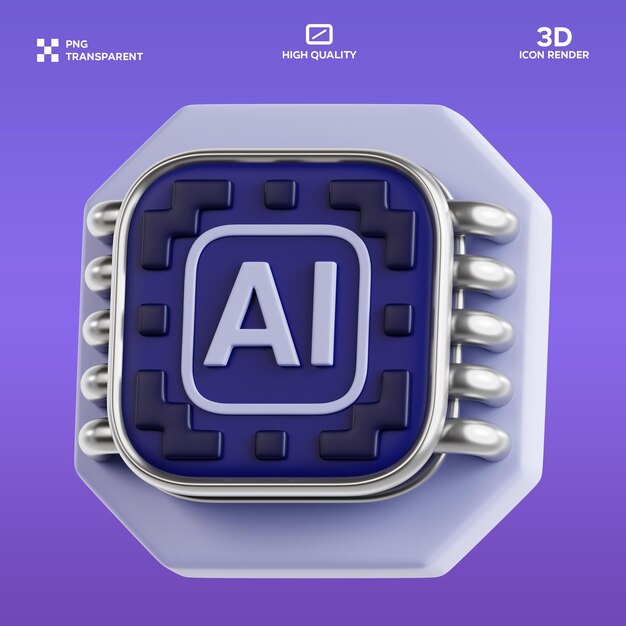PSD Chip 3D illustration