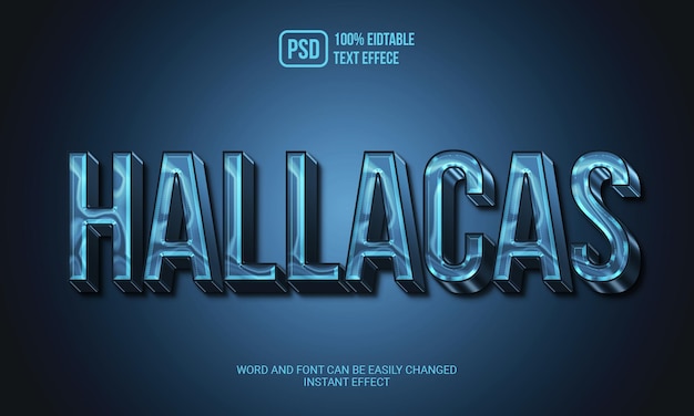 PSD creative hallacas text effect