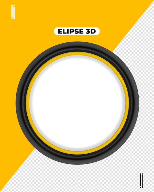 PSD frame design with 3d modern style