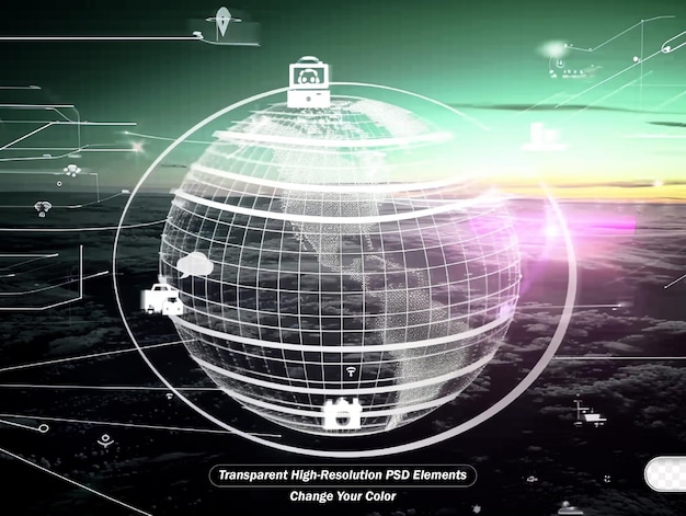 PSD Global connection and the internet network modernization in smart city