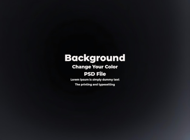 PSD Hình nền gradient đen trừu tượng phòng studio kết cấu tối trống