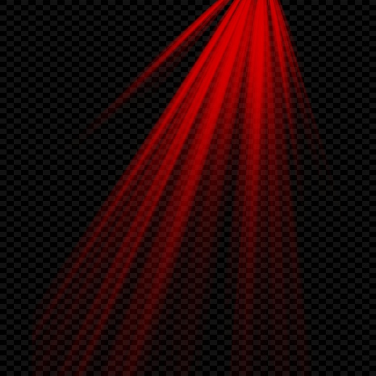 PSD psd light effect on transparent background