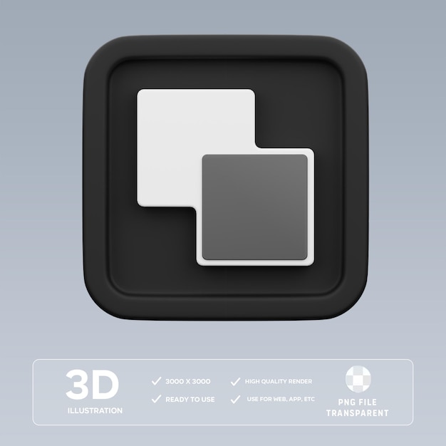 PSD minus front pathfinder 3D Illustration