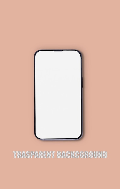 PSD mobile phone with white screen