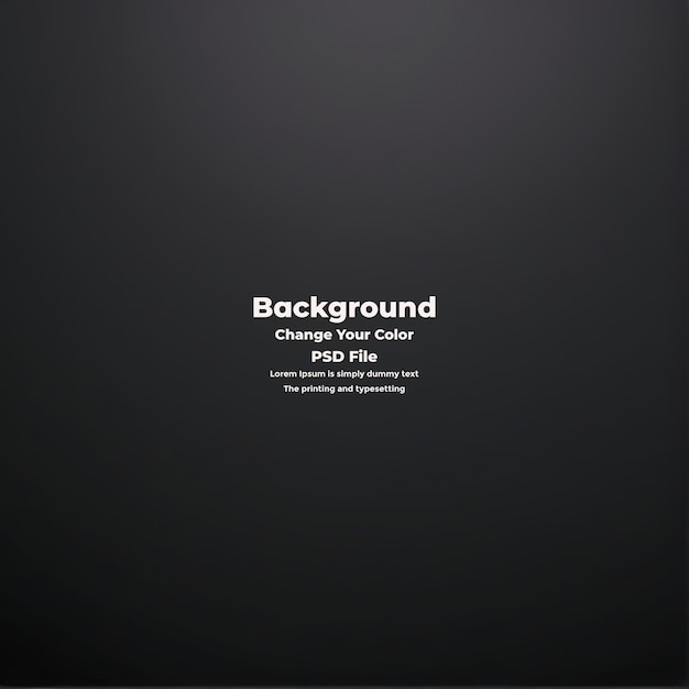 PSD Nền gradient đen trừu tượng phòng studio màu đen trống
