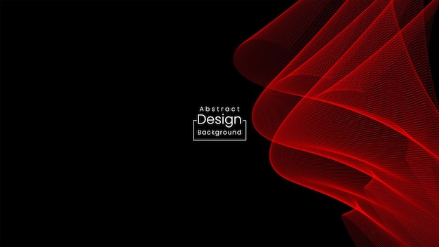 PSD red abstract wave background